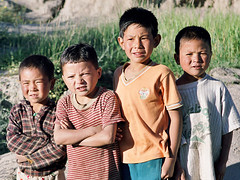 Ladakhi kids near Tikse