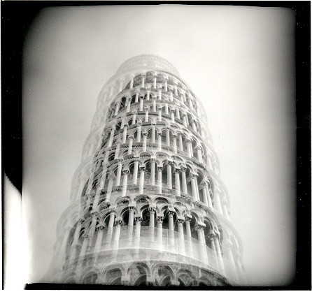 The tower of Pisa.