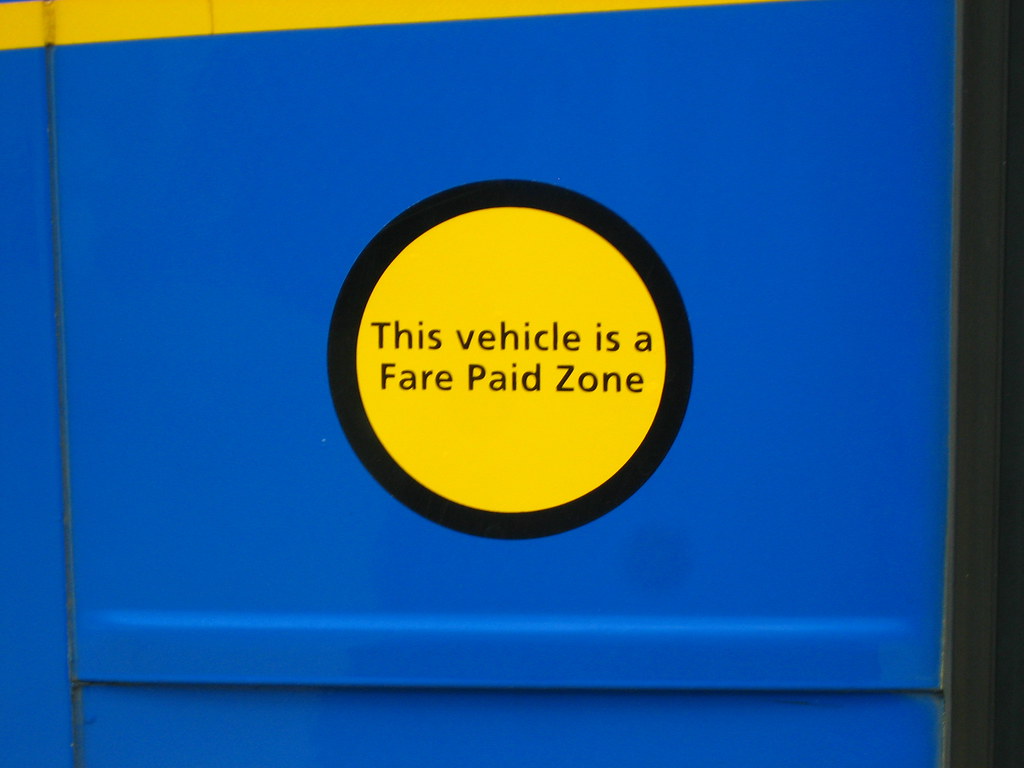 This vehicle is a Fare Paid Zone