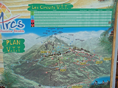 VTT Map Les Arcs