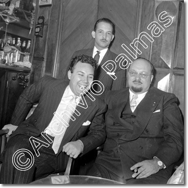 King Farouk ,Claudio Villa and Josè Cirillo Castellanos