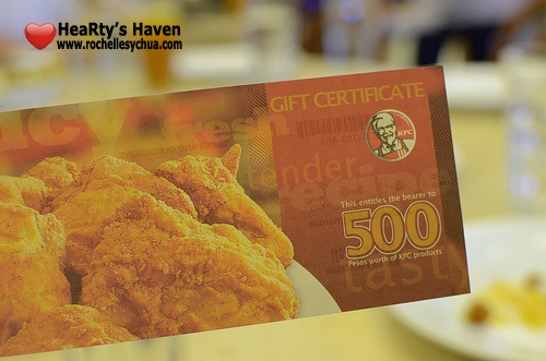 KFC Gift Certificate