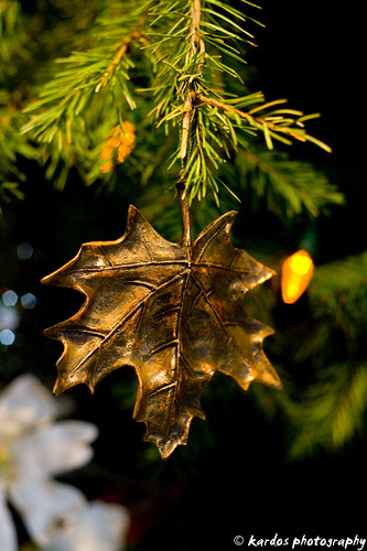 Gold Leaf Ornament