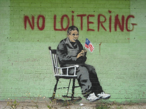 Banksy - No Loitering - phot by NoLA Rising