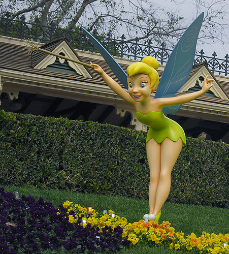 "Close Up of Tinkerbell at the Disneyland Entrance (by Barry Wallis)&q...