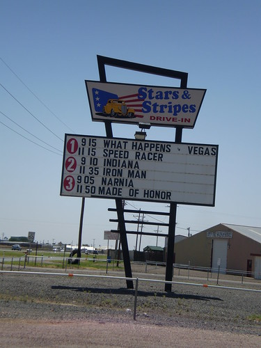 Outdoor Movies at Stars and Stripes Drive-in; Lubbock, Texas