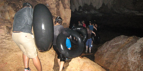 Carrying Tubes through Cave