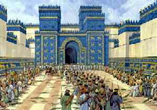 The Ishtar Gate. Ancient Babylon, Iraq.