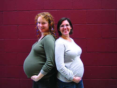 big pregnant and medium pregnant