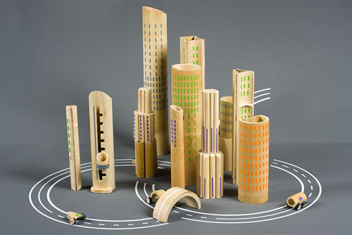 Metropolis Bamboo Cityscape Daniel Fintzi michal zohar