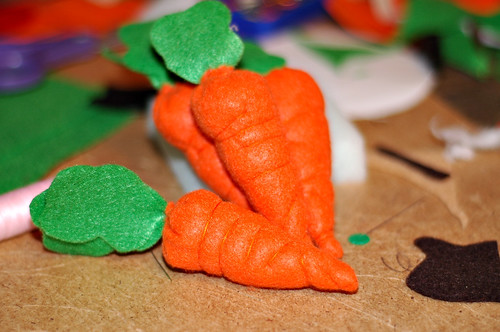 Felt Carrots