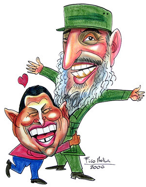 Hugo Chávez e Fidel Castro