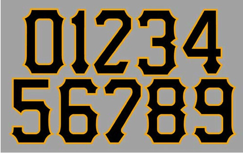 pittsburgh pirates jersey numbers