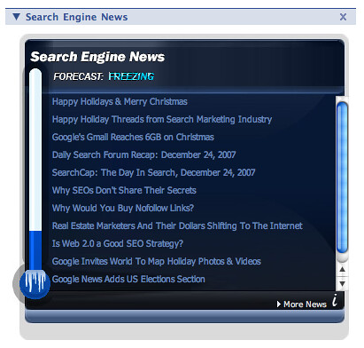 Search News Facebook Freezing