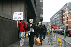 Anonymous Protest - 15th March 2008 - Queen Vi...