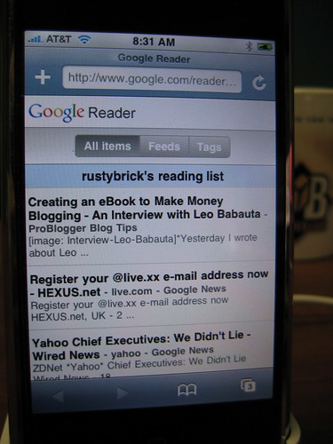 New Google Reader iPhone