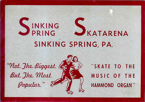 Vintage Sinking Springs, PA skate label