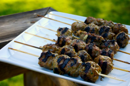 grilled meatballs