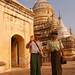 Myanmar men posing with their longyi