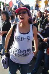 pro-choice protestor