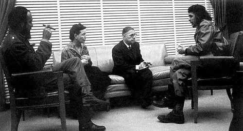 Fidel Castro, Sartre, Simone de Beauvoir e Che Guevara