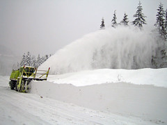 Snow Blower in Action