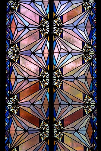 Art deco stained glass - Tulsa, Oklahoma