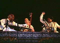 with Maestro Ali Akbar Khansahib and Pandit Swapan Chaudhuri • <a style="font-size:0.8em;" href="http://www.flickr.com/photos/35985863@N07/5816651285/" target="_blank">View on Flickr</a>