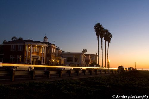 Point Loma house at Sunset