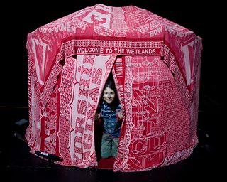 lisa anne auerbach - knitted yurt