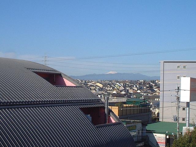 バルコニーからの富士山です。