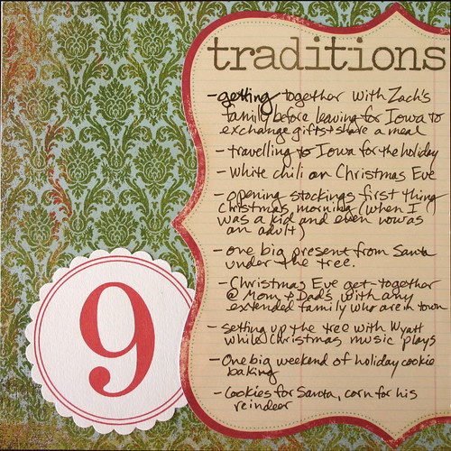 Journal Your Christmas 2007 #9: Traditions