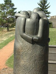 Group hug statue by JL Outdoor Photography