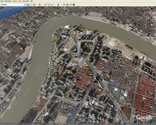 Shanghai in Google Earth