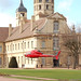 Helicoptere devant l'abbaye