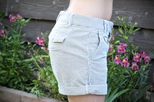 banana republic seersucker shorts