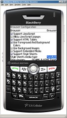 BlackBerry browser configuration