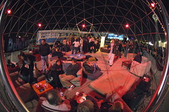 Chill dome outside the hanger