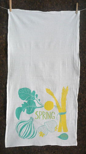 Spring tea towel