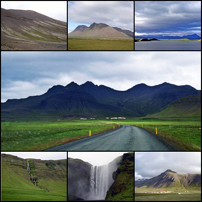 Driving around Iceland