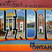 Greetings from Glendive, Montana - Large Letter Postcard