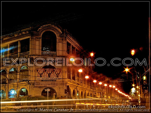 A nightshots of Heritage Buildings in Calle Real