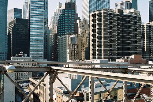 Skyscrapers from Brooklyn Bridge