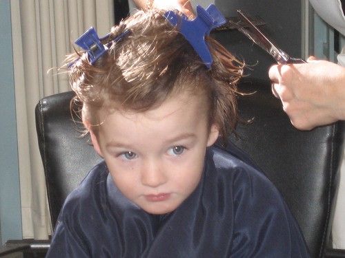 Miles's First Italian Haircut