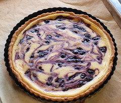Lime and Blueberry Fromage Blanc Tart