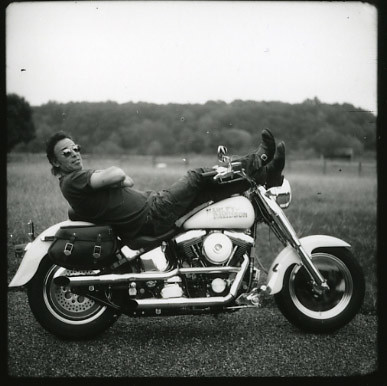 Bruce Springsteen en su Harley