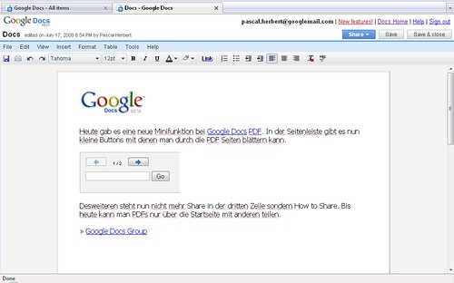 Google Docs Full Screen