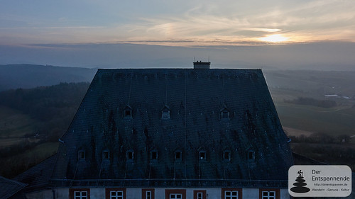 Sunset at donjon of Otzberg Castle