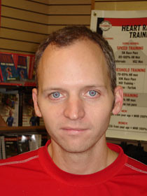 Noah Wallace at the Running Room store