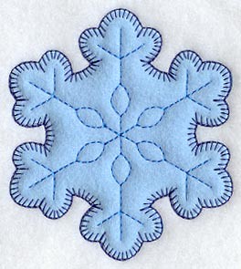 Vintage Snowflake Applique